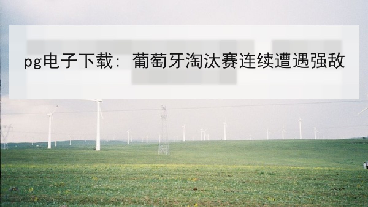 pg电子下载: 葡萄牙淘汰赛连续遭遇强敌